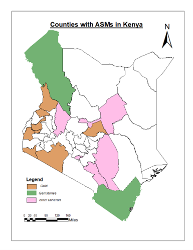 ASM counties in Kenya